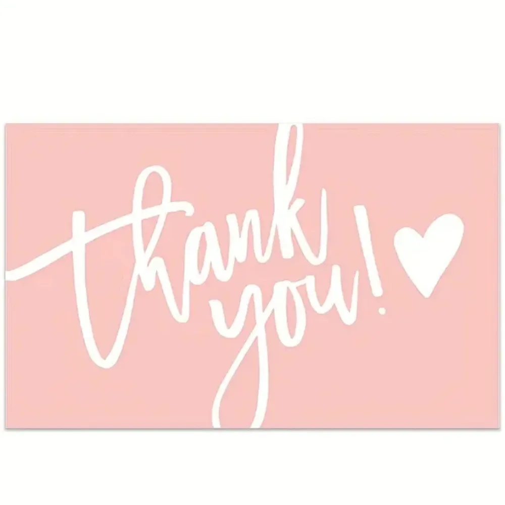 ♥️ 5x25 / 50 Thank Thank You Business Cards